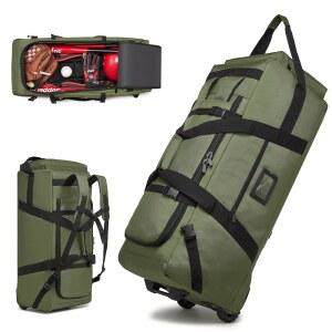 바퀴 달린 백팩 야구 스페커크 스포츠 대용량 멀티 롤러 가방 포켓 소프트볼용 포수 스트랩