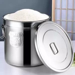 스테인리스 국통 밀폐 밀가루 보관통 원형 식당 업소용
