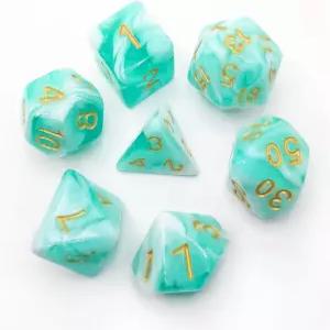 VVPESCA DND 주사위 세트 DD 던전 앤 드래곤 롤플레이 게임 RPG MTG 액세서리를 위한 독특한 파스텔 다면체