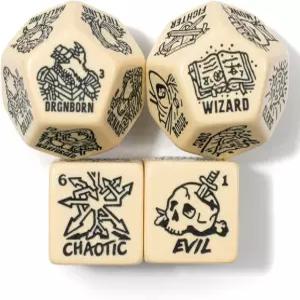 DND 캐릭터 생 주사위 세트 4 점보 캐릭터NPC 정렬 클래스 종레이스 랜덤화 던전 앤 드래곤 게임 마스터즈