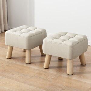 소형 낮은 가죽 소파 등받이 네일 사각 디자인 소형의자 바퀴스툴 등받이의자 분리세척 의자