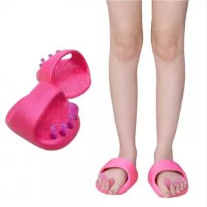 홈트레이닝 밸런스 오다리 아치 슬리퍼 까치발 실내화 핑크 1켤레