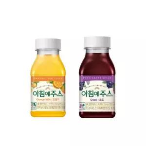 아침에주스 오렌지 210ml x 6개입 + 포도 210ml x 6개입 (총12개)