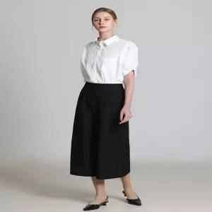 [아날도바시니][아날도바시니(ARNALDO BASSINI)] (3세트) 스트랩베스트 뒷밴딩 와이드 팬츠 셋업 (택가격 1