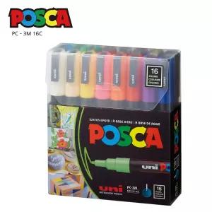 [알앤비]POSCA 유니 포스카 3M 16색 세트 PC-3M-16C