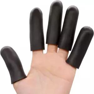 포비홈 블랙 핑거 프로텍터 코트 보습 엄지 및 커버 새로운 두꺼운 버전 갈라짐 벗겨짐 기타 손가락 을
