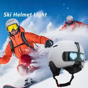 MOON 스마트 LED 스키 헬멧 앱 제어 겨울 스노보드 따뜻한 크래시 블루투스 지원 스노보딩 장비