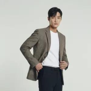 [PAT 남성] 레귤러핏 잔체크 린넨 자켓_QJ31201