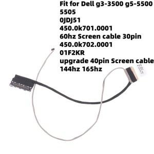 1PC 30핀 40핀 01F2KR 450.0K702.0001 G3 3500 3579 3590 G5 5500 5505 P89F 노트북 LVDS 케이블용 LCD 비디오 스크린 케이블