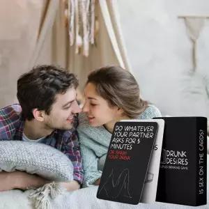 술 취한 커플 욕망 카드 게임 생일 선물을위한 대화 형 파티 보드