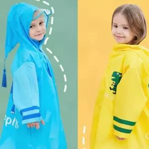 아동 공룡 캐릭터 레인코트 우비 EVA 방수 장마철 판초 어린이 우의