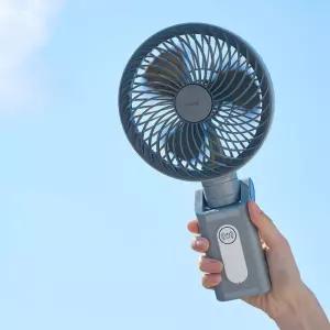 프롬비 빅팬 자동회전 휴대용 탁상용 접이식 자석 집게형 유모차 선풍기 FG259