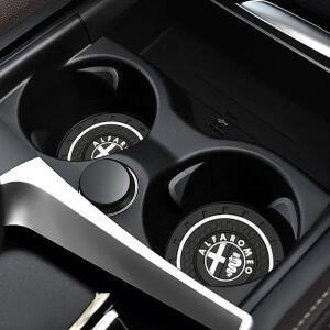 알파 로메오 줄리아 스텔비오 줄리에타 156 159 147 미토 토나레 브레라 차량용 논슬립 컵홀더 매트 2개