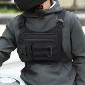 야광 바이크 밀리터리 아웃도어 베스트 전술 조끼 블랙