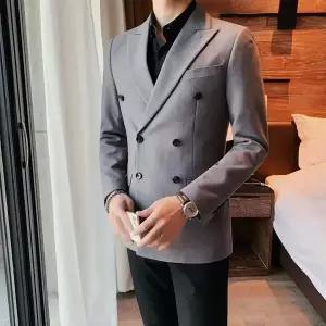 봄 여름 정장 자켓 재킷 블레이저 수트 가을 컬러 더블 브레스티드 캐주얼 남자 남성 두꺼운 와이드 테일러