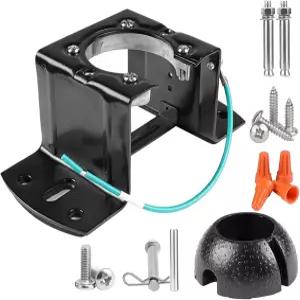 천장 선풍기 장착 브래킷 카본 스틸 경사 대성당 캐노피 거실 야외 파티오 현관을 위한 하드웨어 세트로