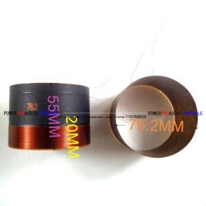 76 DJ 부품 저음 스피커 고출력 음성 시어터 우퍼 코일 구리 수리 유리 섬유