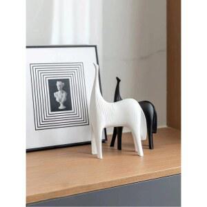 코끼리조각상 화이트 실내 제스처 Vilead 풍수 실버 조각 책상 코끼리