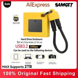 SAMG 호환 호환ET 10Gbps 미니 M2 SSD 외장 케이스 NVMe 2TB PCIe USB 3.2 Gen2 공구 없이 설치 가능 액티