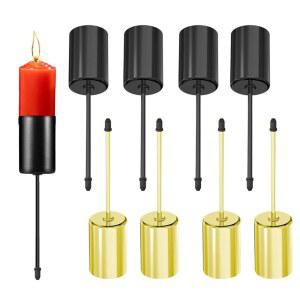 금속 양초 거치대 말뚝 스파이크 테이퍼 기둥 양초 컵 크리스마스 촛대 결혼식 축제 파티 테이블 장식 4