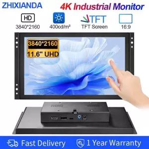 ZHIXIANDA 6인치 3840*260 프레임 마운트 4K UHD 정전식 터치 산업용 스크린 모니터 PCAP LCD 디스플레이