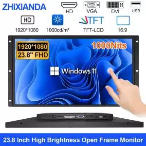 238 24인치 고휘도 000cd/m2 920x080 VESA 저항성 정전식 터치 스크린 모니터 산업용 디스플레이