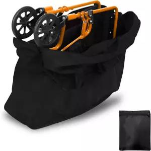 무투시 롤레이터 여행 가방 600D 방수 휠체어 휴대 및 워커 운송 의자 접이식 액세서리 35 L x 9.5 W 26 H