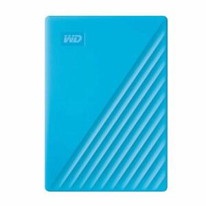 WD 1TB 내 여권, 휴대용 외장 하드 드라이브, 블루, 랜섬웨어에 대한 방어 기능과 비밀번호 보호 기능이 있는 백업 소프트웨어, USB 3.1/USB 3.0 호환 - WDBYVG0010BBL-WESN