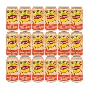 립톤 제로 복숭아 스파클링 355ml 18캔
