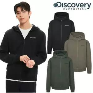 디스커버리 25년 봄상품 DMTR29051 니트 워시드 남성 트레이닝 자켓 집업후드 202404
