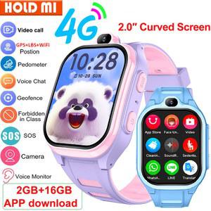 4G 스마트워치 키즈 GPS WIFI 영상통화 SOS 앱 다운로드 어린이 모니터 트래커 위치추적 전화 시계 남아 여아 선물