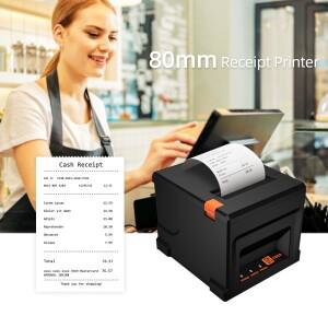 POS-8360 80mm USB+LAN 영수증 프린터 POS 프린터 자동 절단기 탑재 데스크탑 직접 열전사 인쇄 가정용