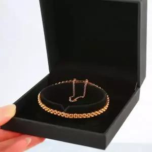 [하프클럽/]남친선물정사각케이스 심플 여성 악세서리 남자친구 팔찌케이