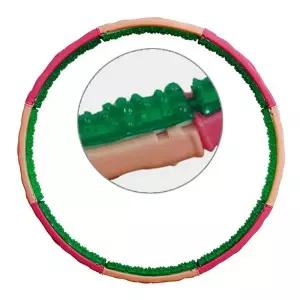 [하프클럽/알티피아]스타 에어쿠션 돌기 훌라후프 S로즈 핑크 3.1kg 1P 원터치 조립 유산소 운동