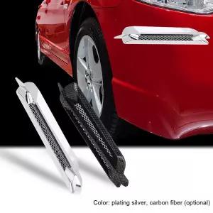 본넷덕트 후드 에어덕트 범용 자동차 측면 공기 유입 그릴 벤트 네트 홀 커버 ABS 장식 스티커 스포일러 2