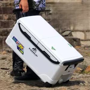 갈치 낚시쿨러 다기능 바퀴 48리터 아이스박스 대용량 트렁크형 바다낚시 해동