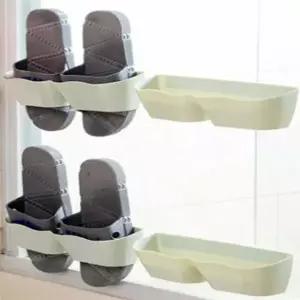 ( )실내화 정리 거치대 접이식실내화거치대 원목선반 신발정리대