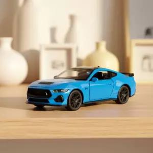 씨케이 웰리 2024 포드 머스탱 GT 풀백 모형 자동차 모형 미니카 레이싱 미니어처 수집