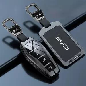 BYD 탕 DM 한 EV 송 프로 진 플러스 DMI용 차량 NFC 카드 리모컨 키 커버 보호 케이스 쉘 키체인 액세서리