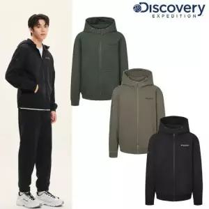 디스커버리 25SS DMTR29051 남성 니트 워시드 트레이닝 자켓 후드 집업 재킷 후드집업 202410