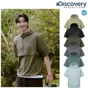 디스커버리 25SS 남여공용 프레시벤트 폴튼 트레이닝 반팔 아노락 바람막이 자켓 DXTR7E053 202644