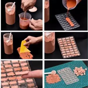 모델 모래 건물 만들기 몰드 데코 실리콘 DIY 미니 시멘트 테이블 벽돌