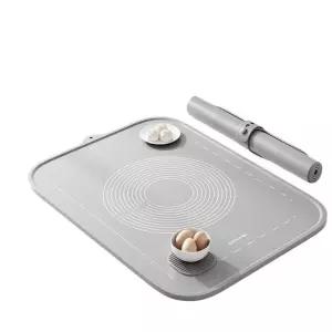 일본 고급 베이킹패드 투명 반죽매트 가정용 실리콘 회색