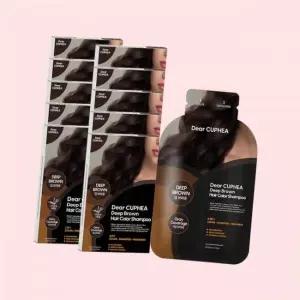 디어쿠페아 디어 쿠페아 딥 브라운 3in1 헤어 컬러 샴푸 간편 염색약 x10개 4314370