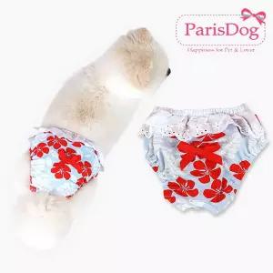 레이스팬티 애견기저귀대용 욜로 팬티 블루 (사이즈선택) 레이스 애견