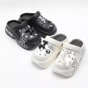 대신CM ymigt-E05베어 아쿠아샌들/비죠 스펀지샌달/여성통굽샌들/캐주얼슬리퍼