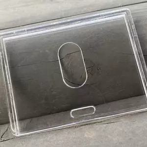 출입증 분실방지 카드 케이스 가로형 이름표 사원증 학생증 목걸이 플라스틱 홀더 사표