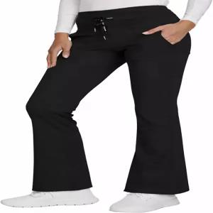 여성용 노티카 플레어 오픈 하의 스크럽 팬츠 - 소프트 스트레치 와이드 레그