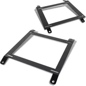 DNA 모터링 SBK-LM-MM89 로우 마운트 레이싱 버킷 시트 브래킷 쌍 90-97 미아타 블랙 지원