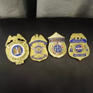 분장 US 골동품 배찌 흔들며 라펠 상징 해군 뱃지 국기 브로치 에나멜 뉴욕 화이트 3